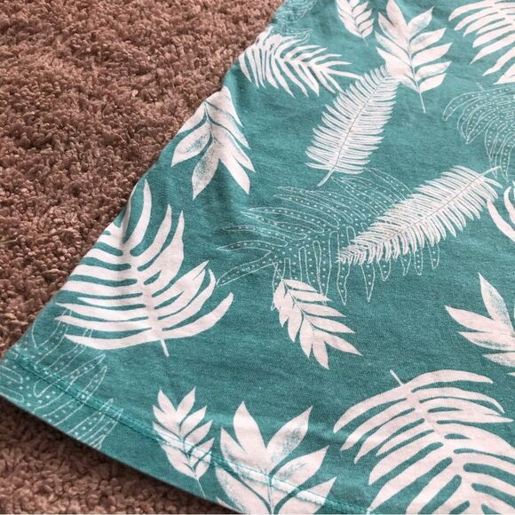 Tea Collection Wrap Neck Palm Dress Girls 5 Sleeveless Green - Picture 5 of 8